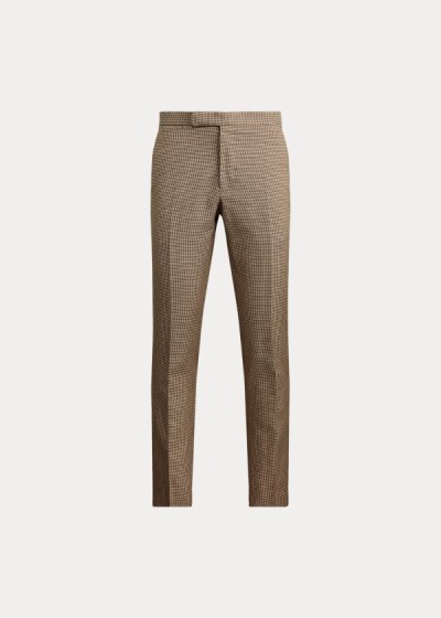 Pantalones De Traje Polo Ralph Lauren Hombre Marrom - Houndstooth - HEJSX9743